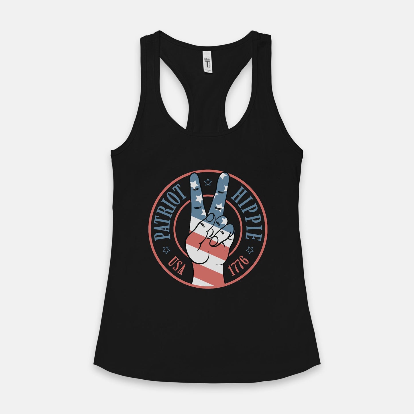 Patriot Hippie "Hand of Peace" Women's Racerback Tank-Multiple Colors