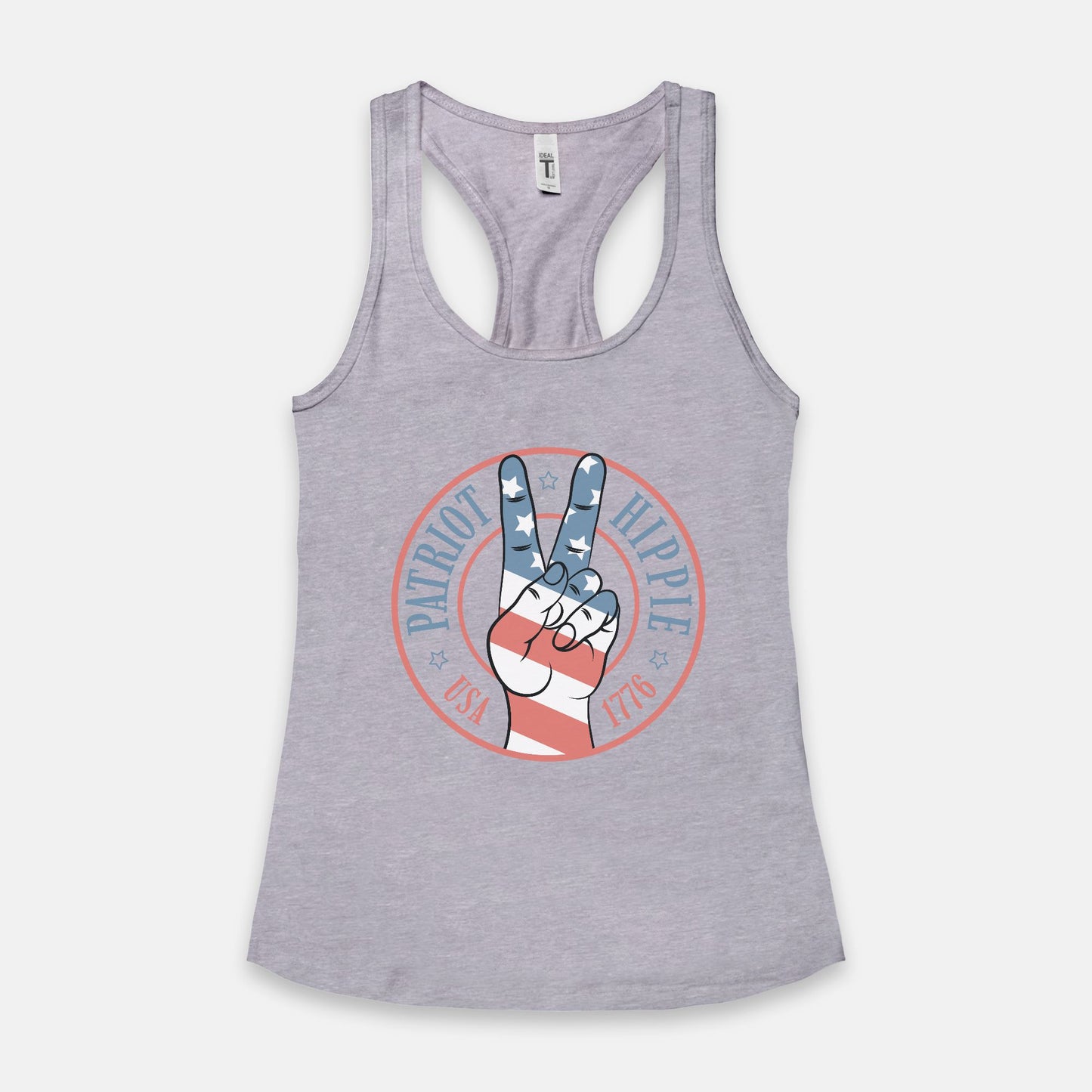 Patriot Hippie "Hand of Peace" Women's Racerback Tank-Multiple Colors
