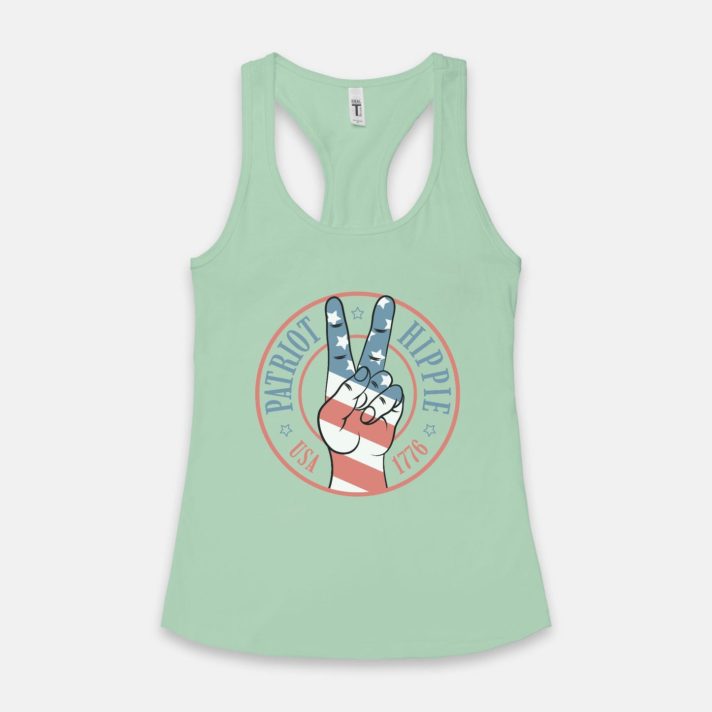 Patriot Hippie "Hand of Peace" Women's Racerback Tank-Multiple Colors