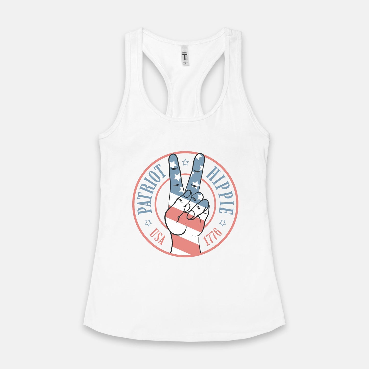 Patriot Hippie "Hand of Peace" Women's Racerback Tank-Multiple Colors