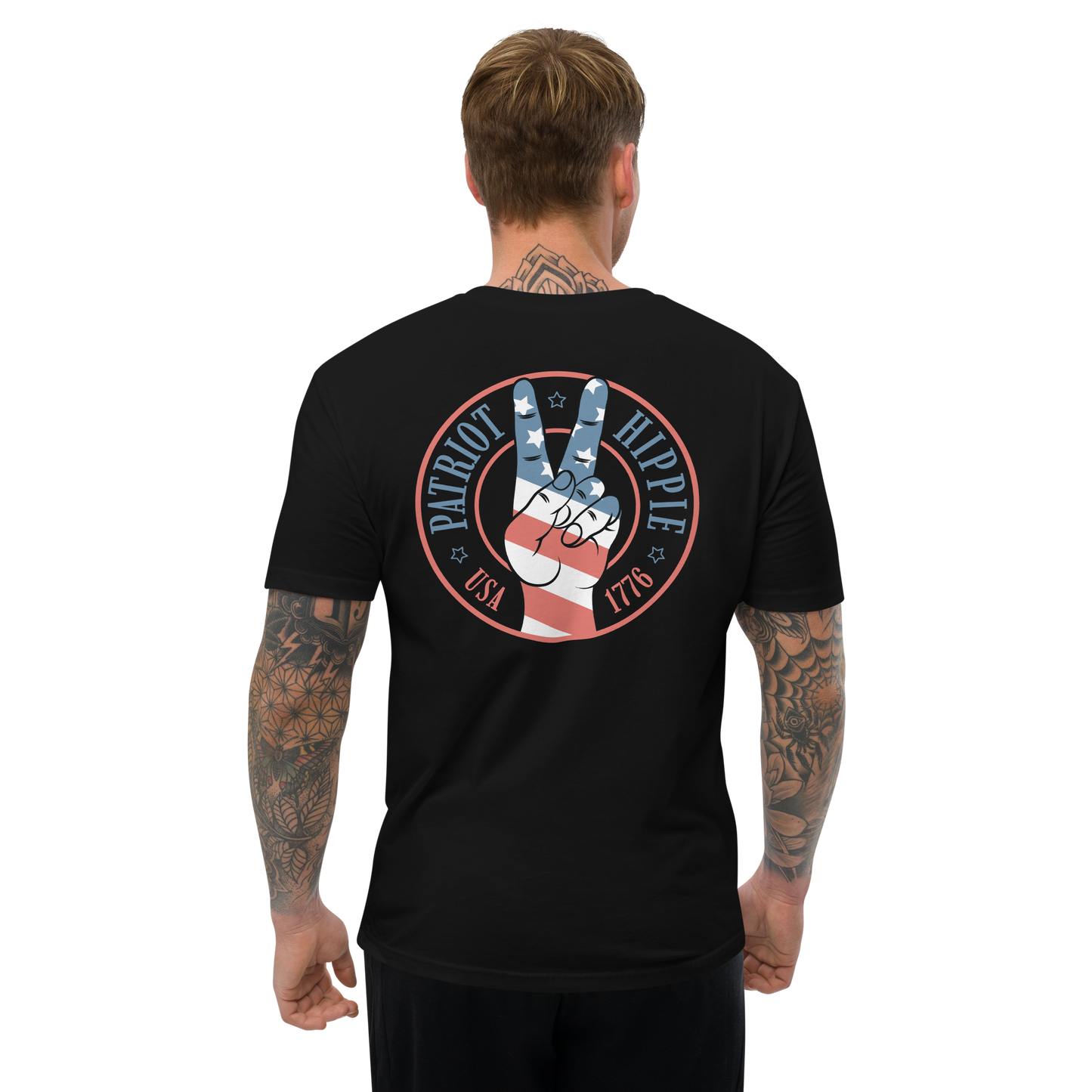 Patriot Hippie "Hand of Peace" Men's Fitted Tee Multiple colors