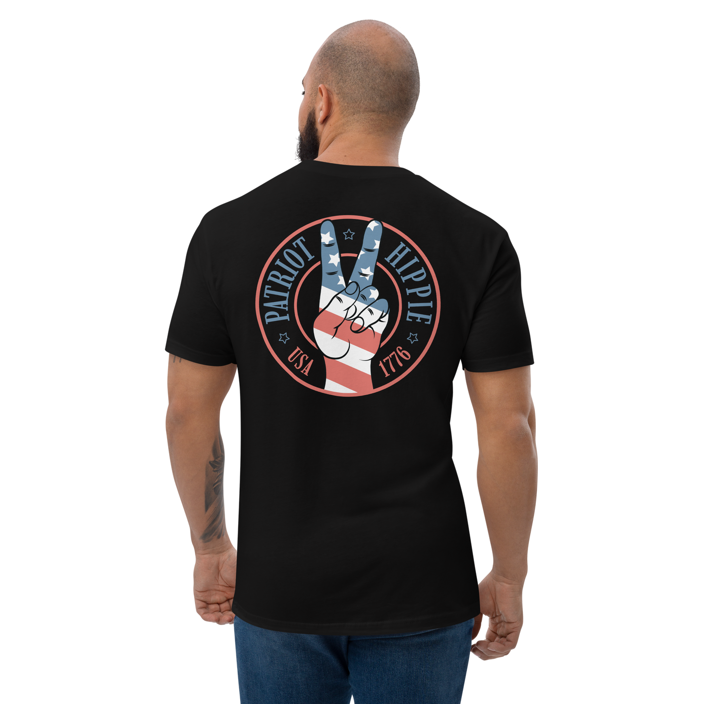 Patriot Hippie "Hand of Peace" Men's Fitted Tee Multiple colors