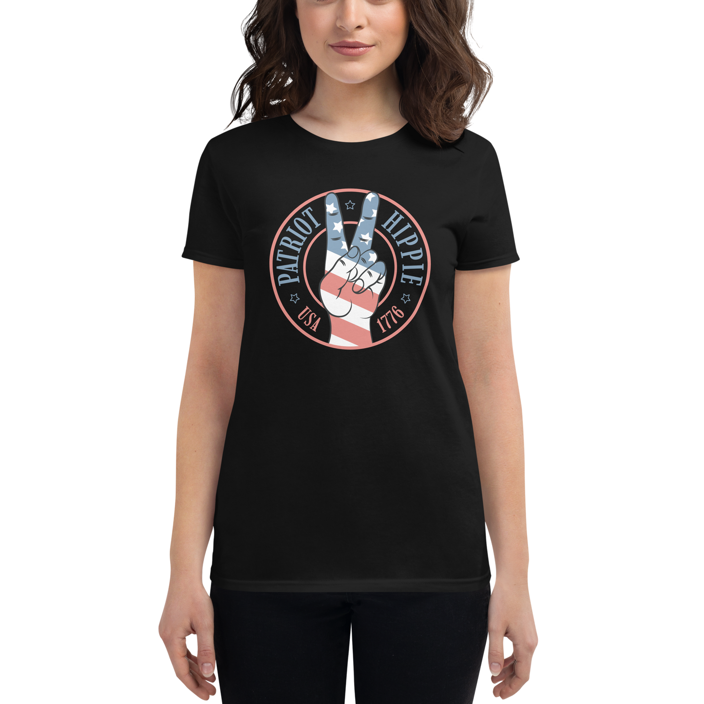 Patriot Hippie "Hand of Peace" Women's Short Sleeve Tee