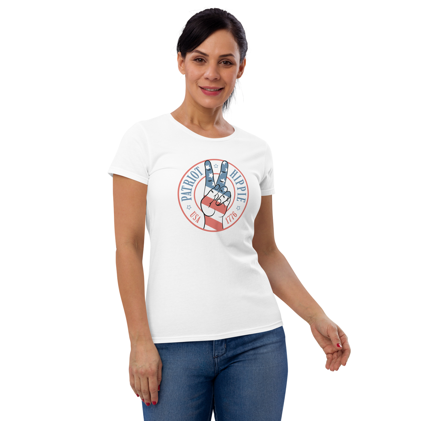 Patriot Hippie "Hand of Peace" Women's Short Sleeve Tee